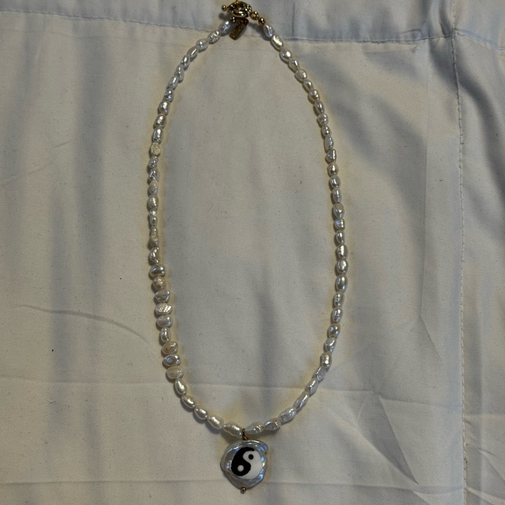Yin Yang Pearl Necklace